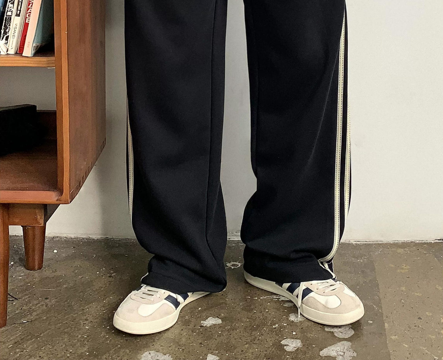 Casual Striped Elastic Pants