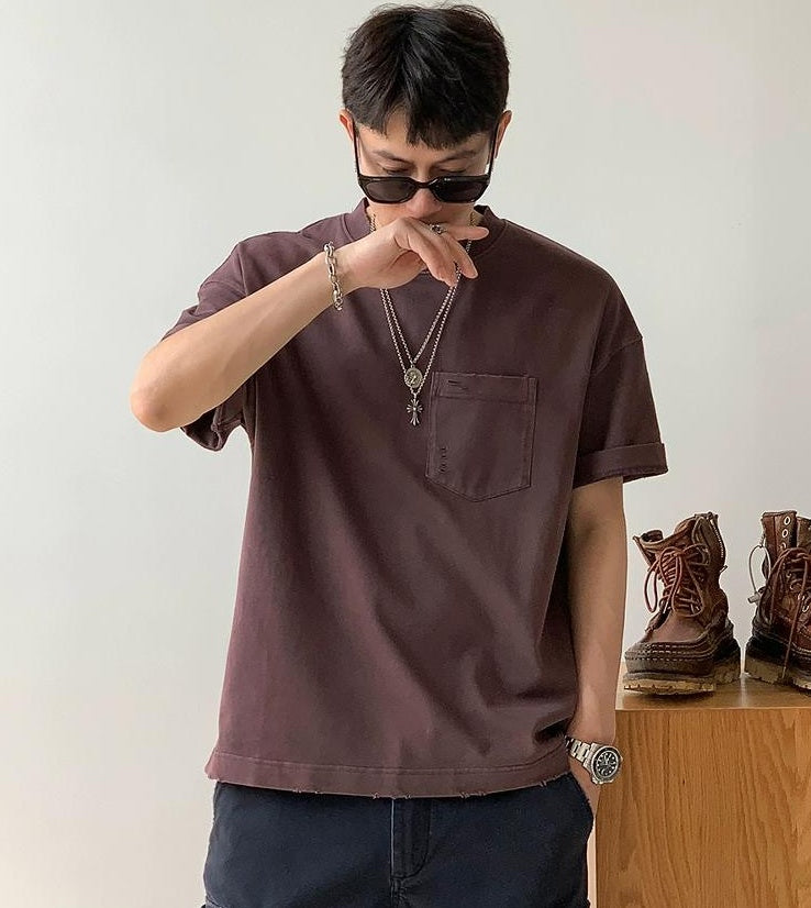Retro Spliced Pocket Tee