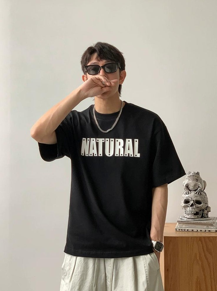 Rivet Print Short Sleeve T-Shirt