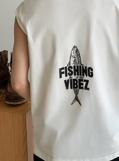 Sleeveless tank tee
