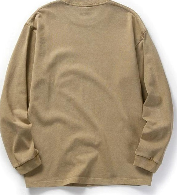 レトロラグランロングスリーブTシャツ