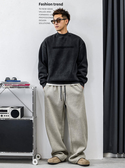 暖かいハーフハイネックセーター