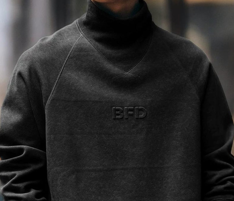 Retro high neck sweater