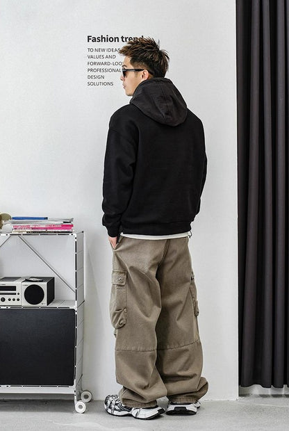 Fleece Liner Black Hoodie