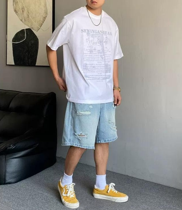 サマー カジュアル ギャングスタ Tシャツ