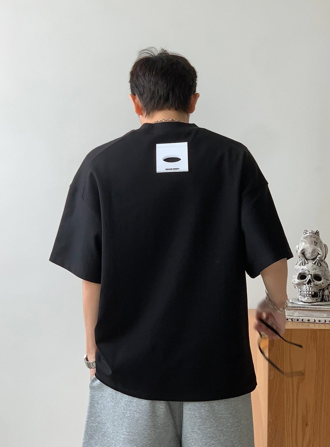 Color Clash Letter Tee
