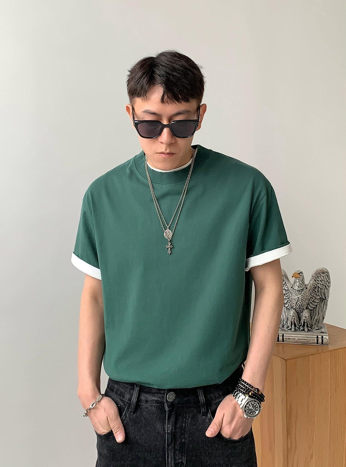 Cotton Casual Short-Sleeve T-Shirt