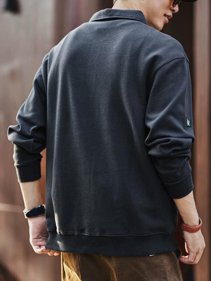 ヘビーウェイトロングスリーブポロ