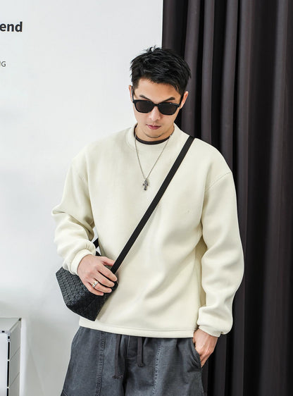 テクスチャードフリースセータートップ