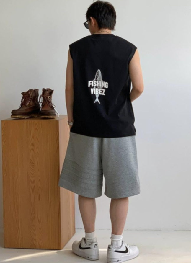 Breathable Cotton Sleeveless Tee