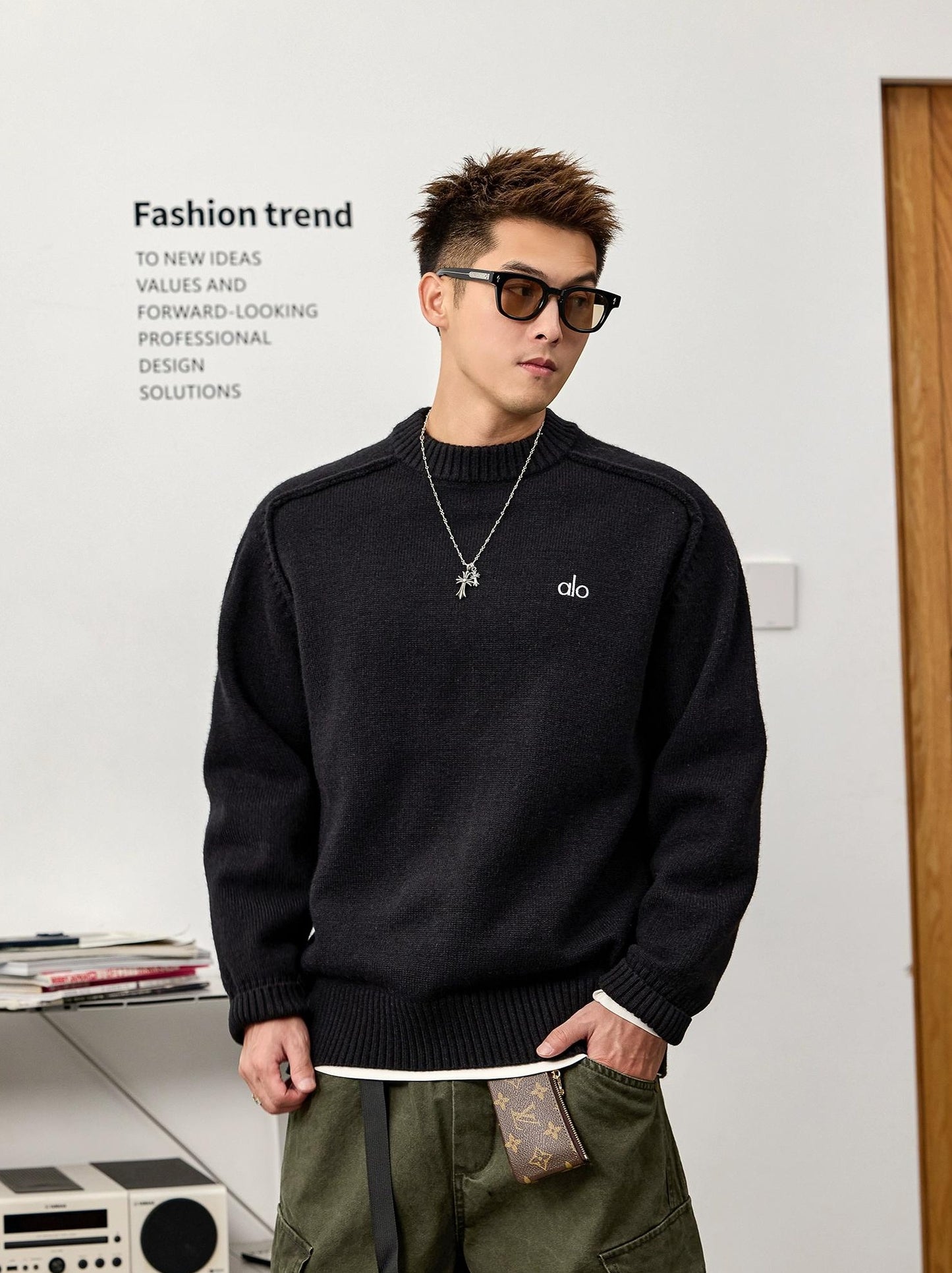 ヘビーウェイトブラックセーターティー