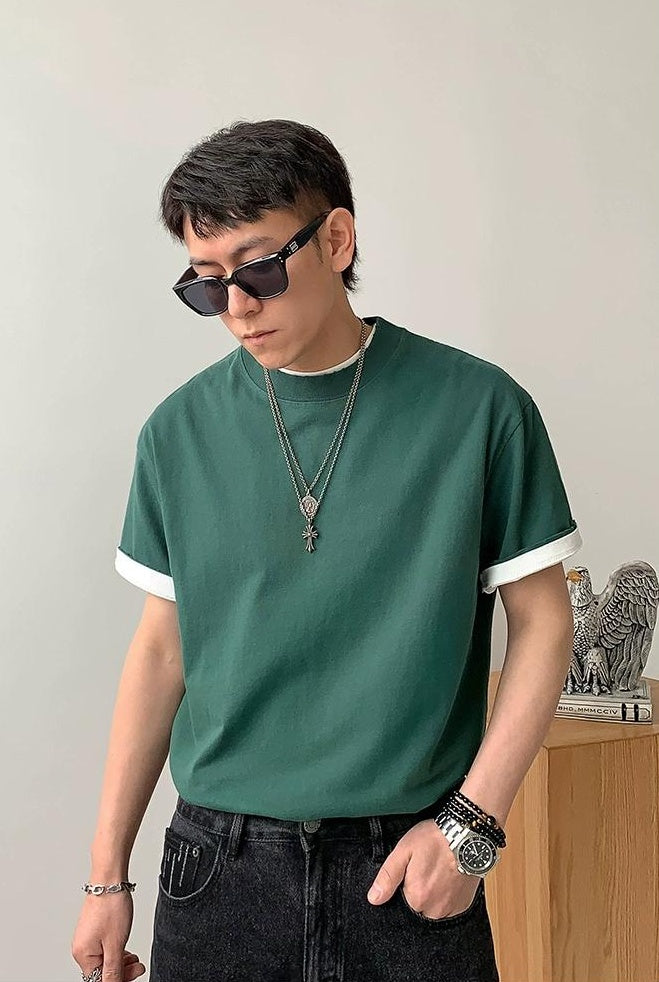 Cotton Casual Short-Sleeve T-Shirt