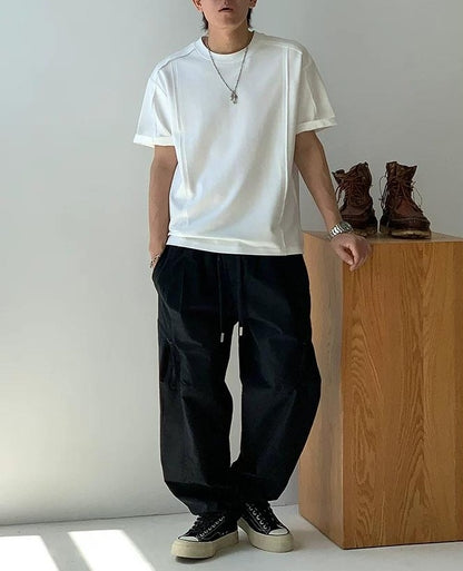 カジュアルソリッドカラーＴシャツ