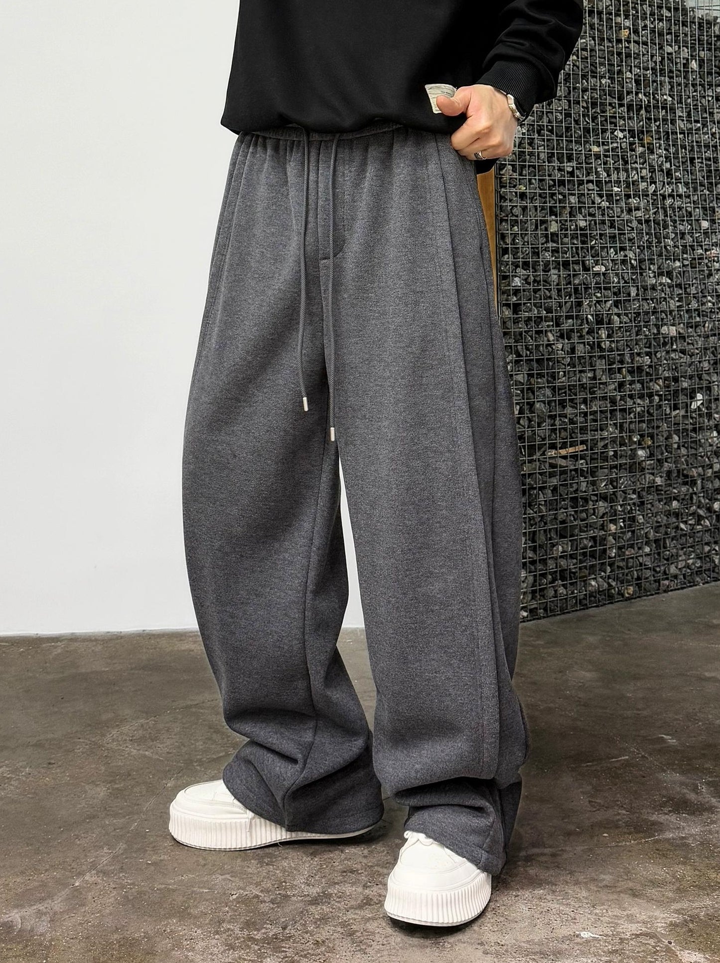 Casual Drape Elastic Pants