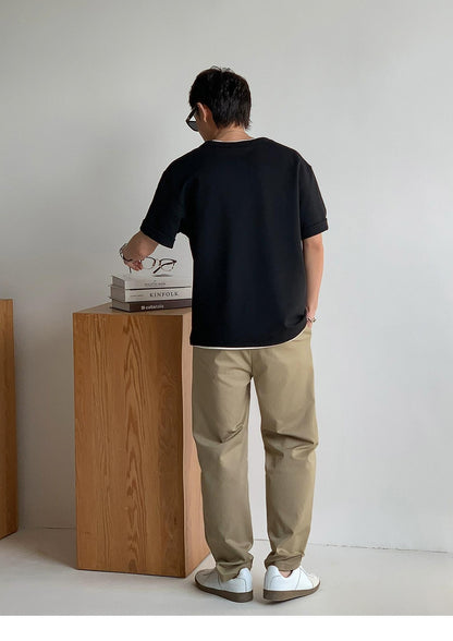 Casual Solid Color T-Shirt