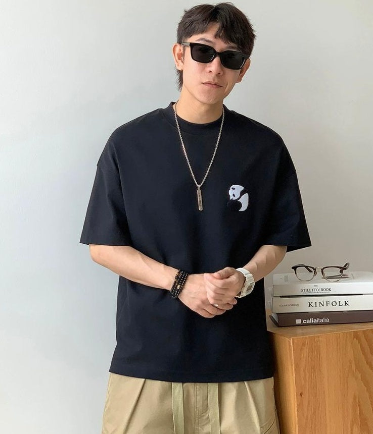 Panda Embroidered Tee