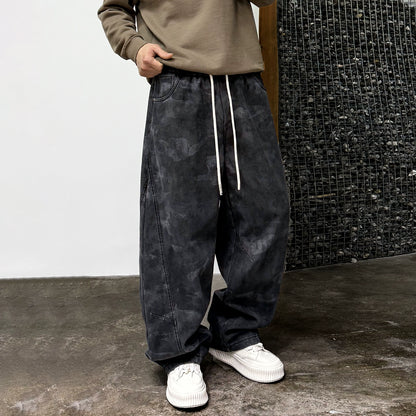 Retro Camouflage Fleece Pants