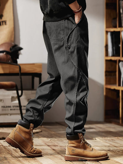 Retro casual pants for men
