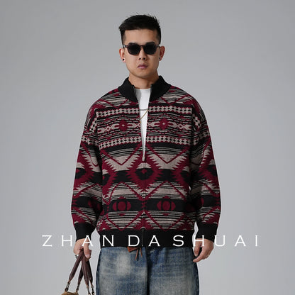 Heavyweight knit cardigan