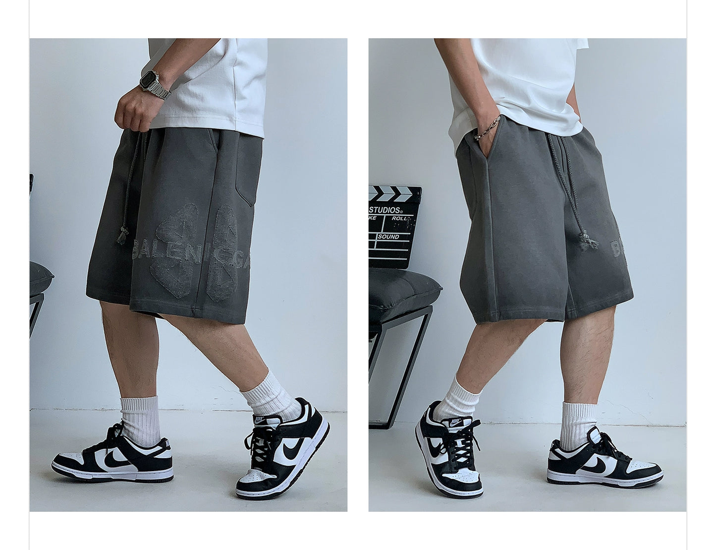 Wide-Leg Casual Shorts