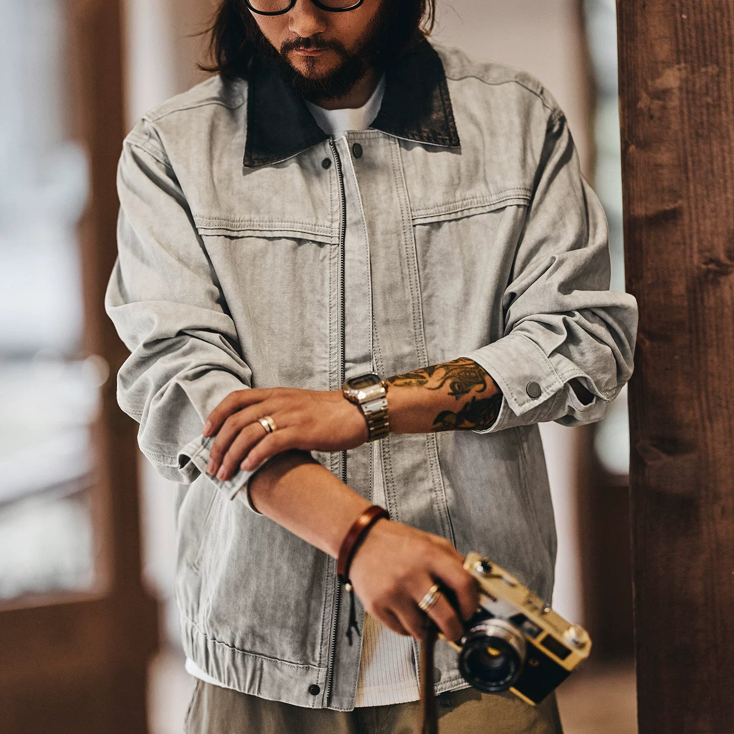 Blue American Heavyweight Work Jacket