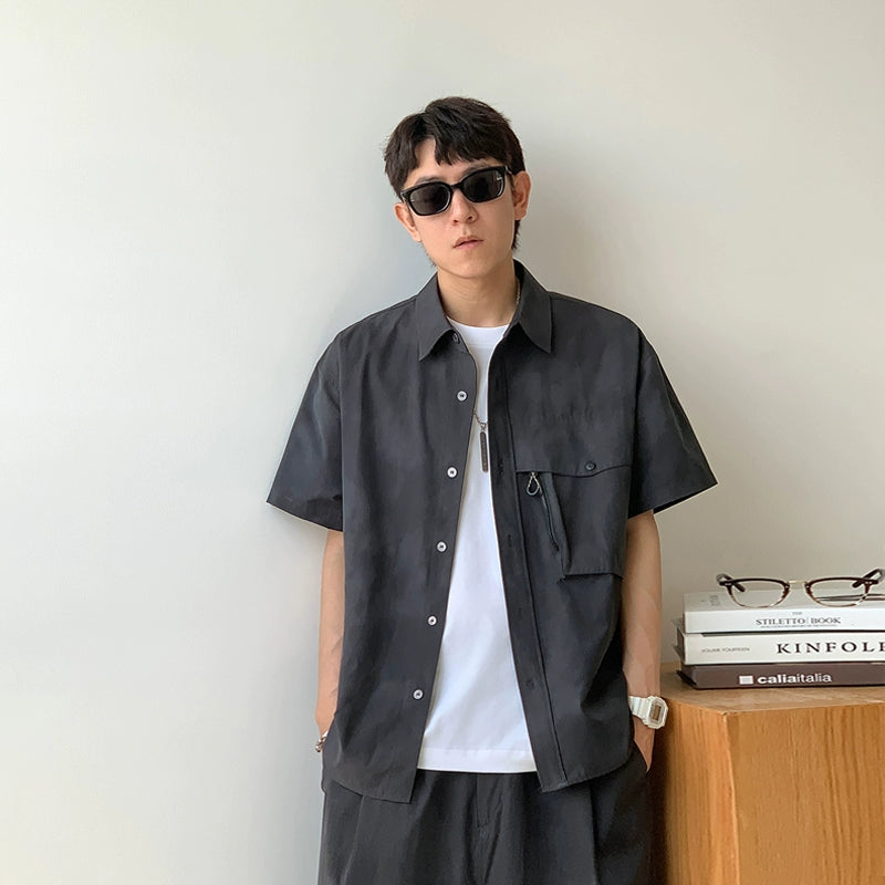 Gray Quick-Dry Casual Shirt