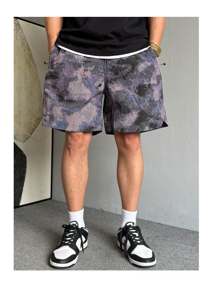 Quick-Dry Camouflage Fitness Shorts