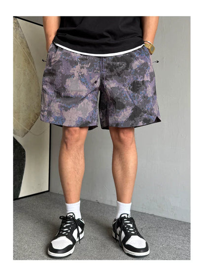 Quick-Dry Camouflage Fitness Shorts