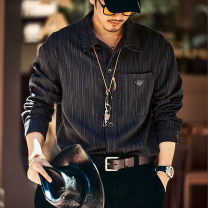 Retro Bamboo Print Overshirt