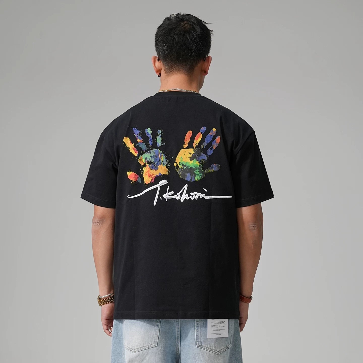 ヘビー プリント カジュアル Tシャツ