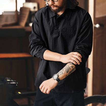 レトロシルクポロシャツ