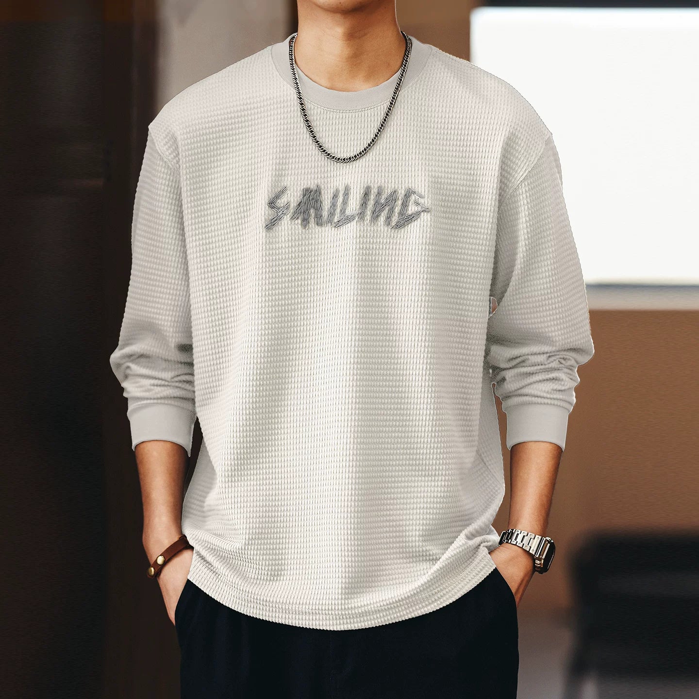 Blue Deal Embroidered Shirt