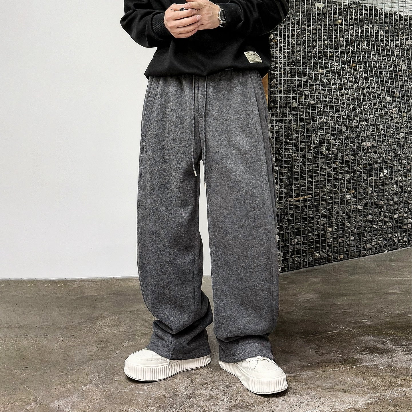 Casual Drape Elastic Pants