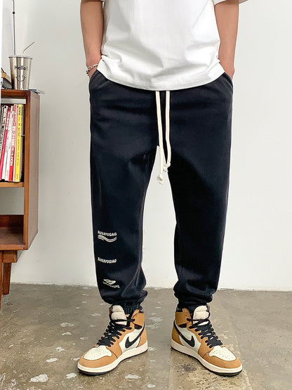 Letter print sweatpants