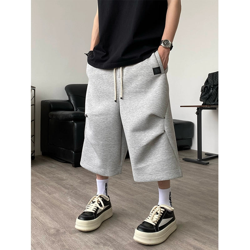 Gray 3D Sports Shorts