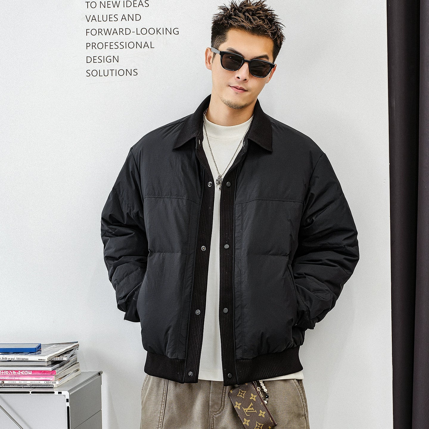 Men's heavy down jacket