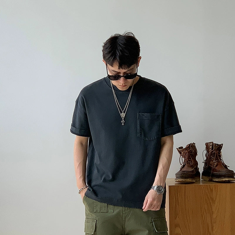 Retro Spliced Pocket Tee