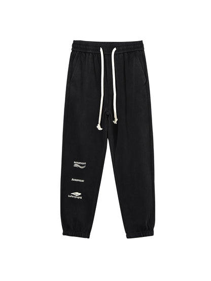 Letter print sweatpants