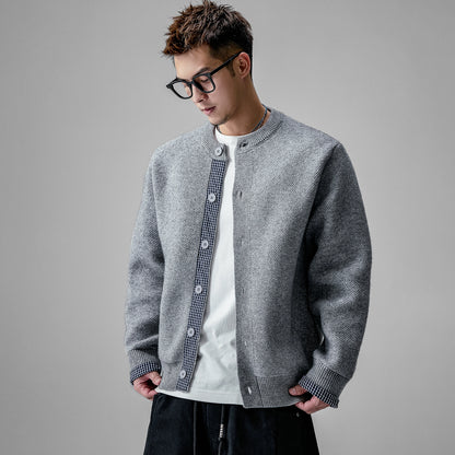 Patchwork Button Cardigan