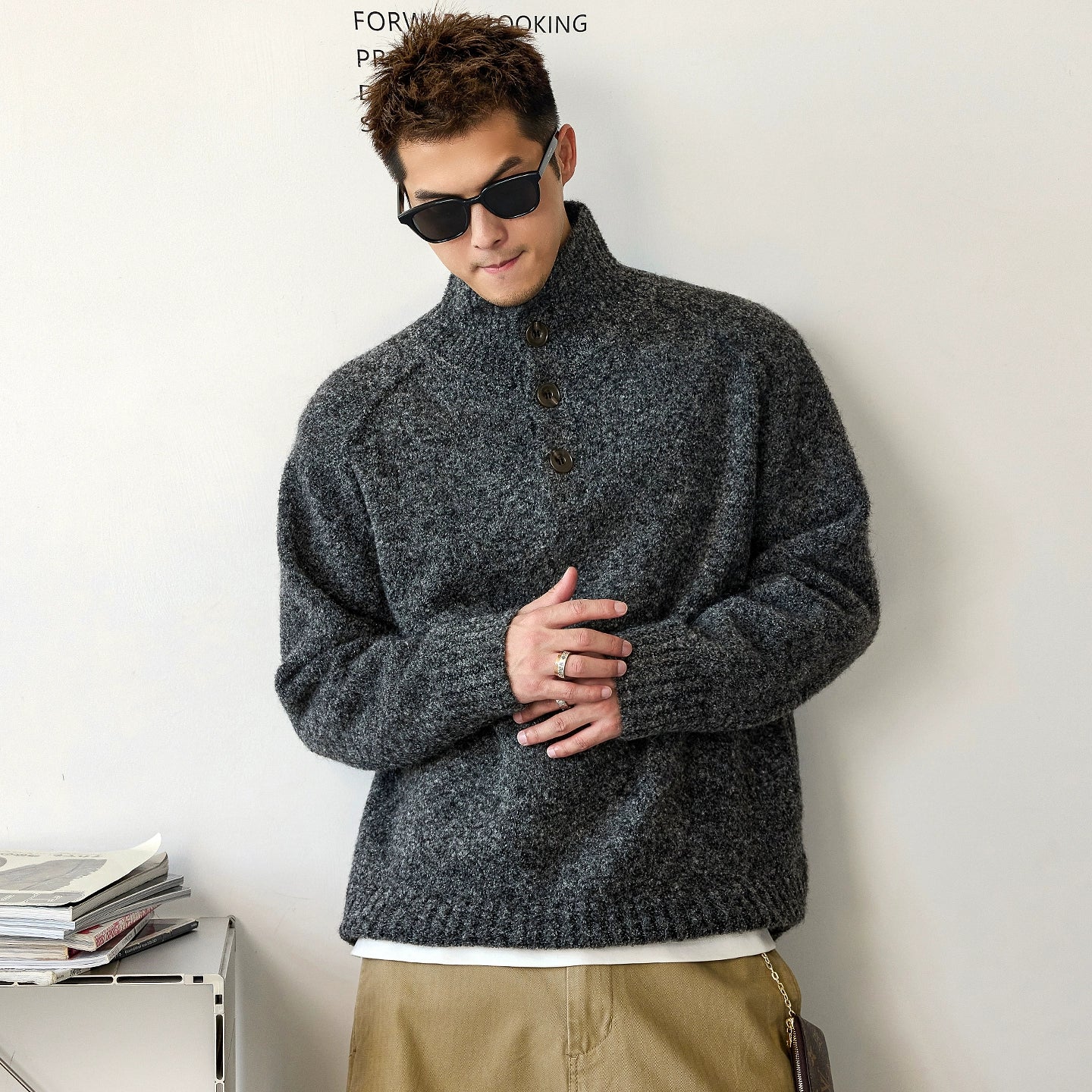 心地よいウールブレンドジャンパー