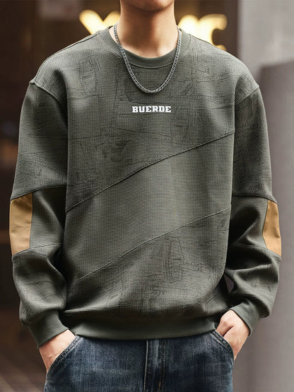 ブルーヘビーウェイトフリースセーター