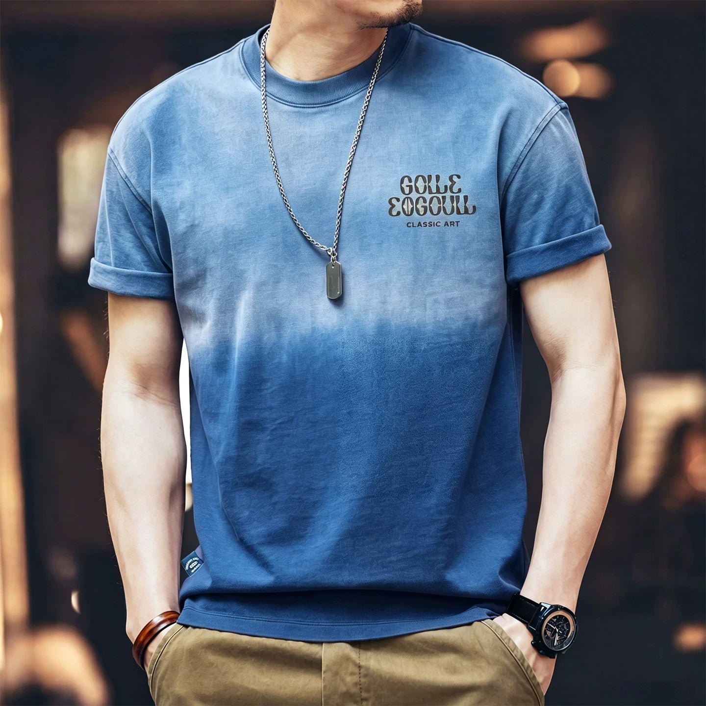アメリカンウォッシュ グラデーション Tシャツ