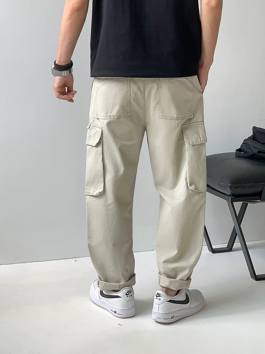Multi-Pocket Casual Work Pants