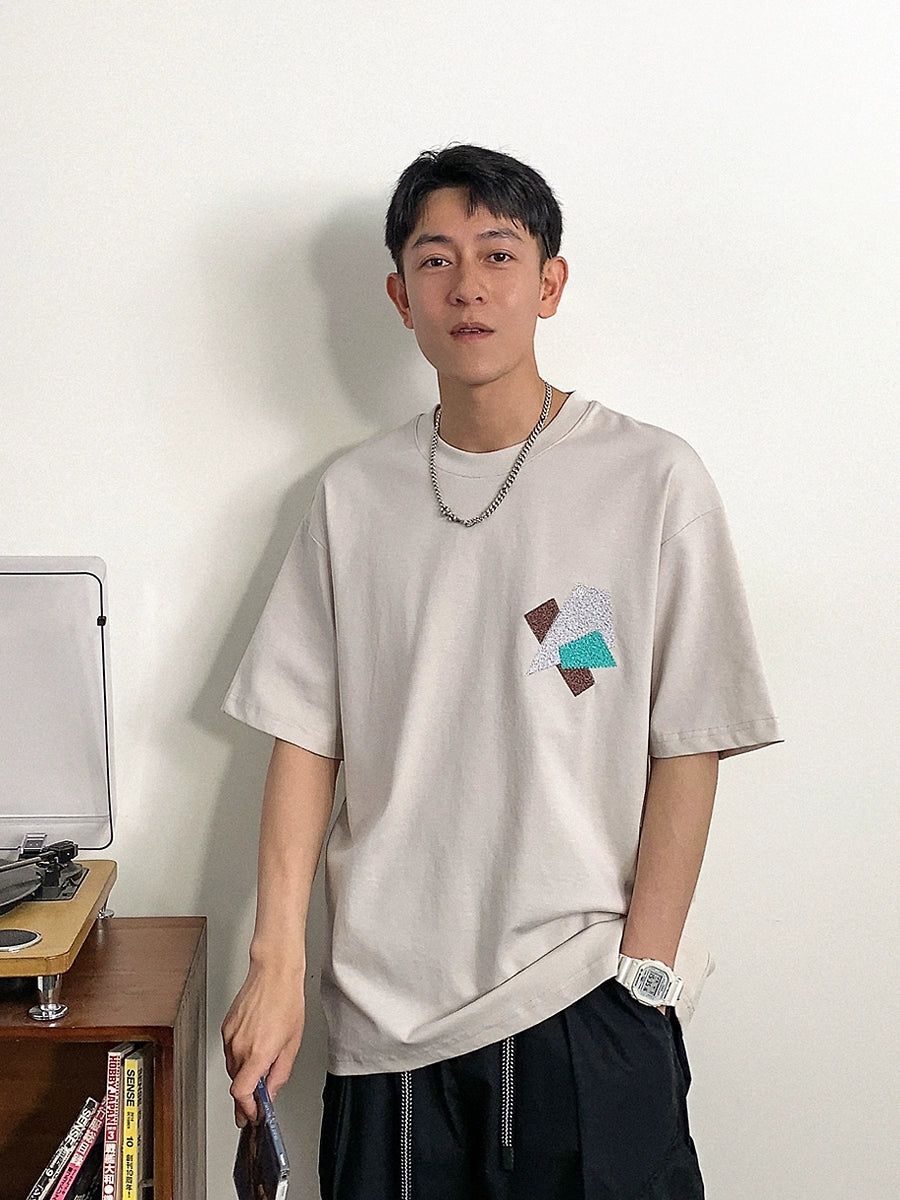 プリントハーフスリーブ半袖Tシャツ