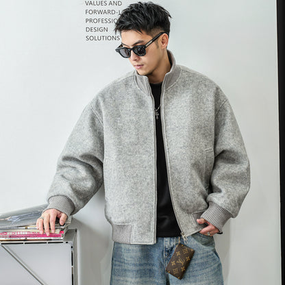 ツイードジップアップジャケット