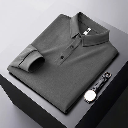 ヘビーウェイトロングスリーブポロシャツ