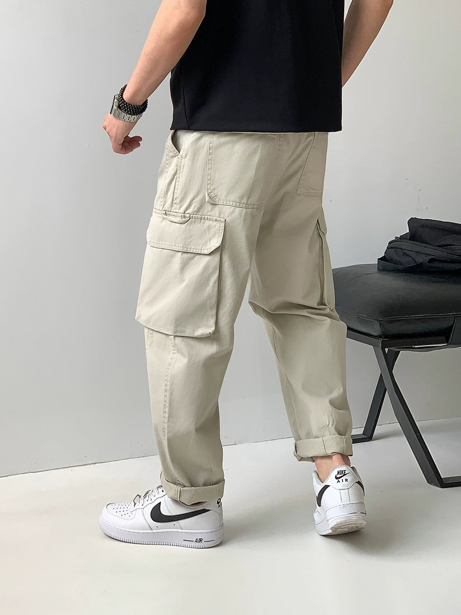 Multi-Pocket Casual Work Pants