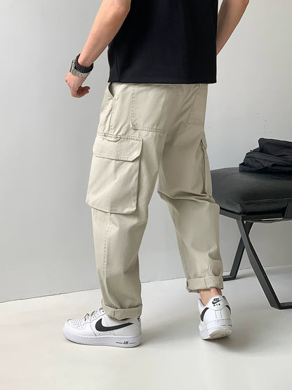 Multi-Pocket Casual Work Pants