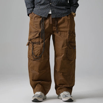 Wide-Leg Work Pants