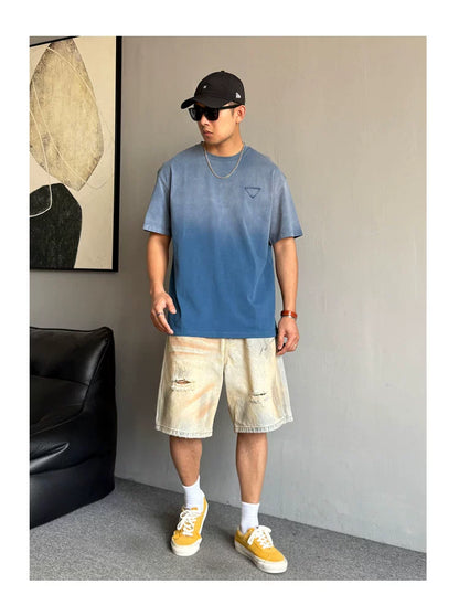 Retro Tie-Dye Oversized Summer Tee